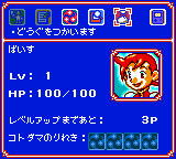 The Status Screen. It has many RPG elements, but one thing ya can't do is equip stuff