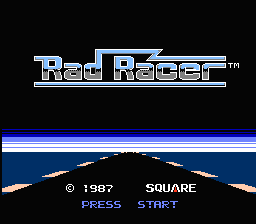 Radical title screen for a game where peeps -race- to the end of the stage