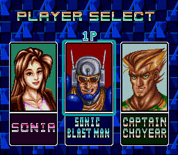 Sonia, Sonic Blast Man, and Captain Choyear!